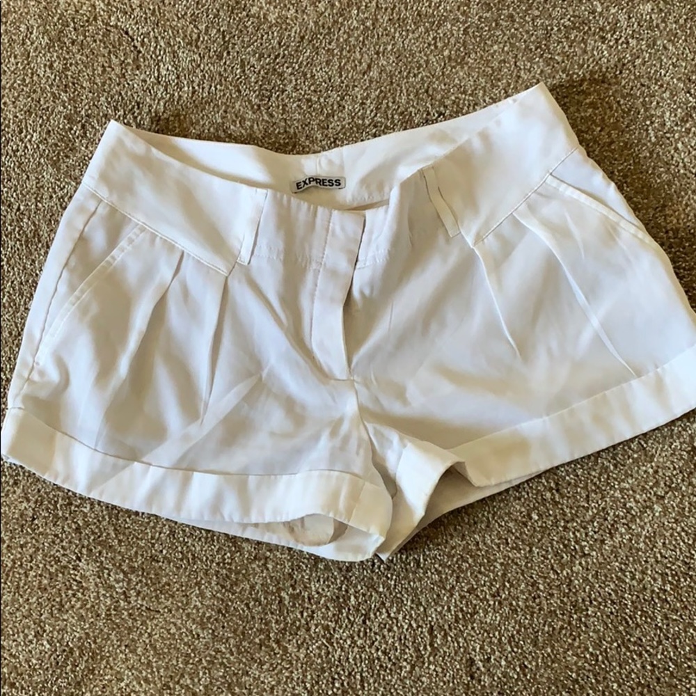 EXPRESS White dress shorts